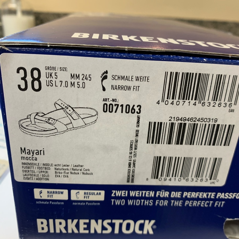 Birkenstock, Mayari brown size 38 women’s 7. - Picture 2 of 2